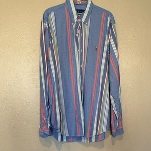 Ralph Lauren Blue Striped Men's Shirt